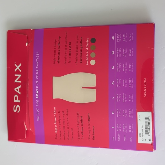 Spanx  Higher Power Shaping Short Color Soft Nude Size XL, Size Large,  Size 2X - Picture 8 of 10